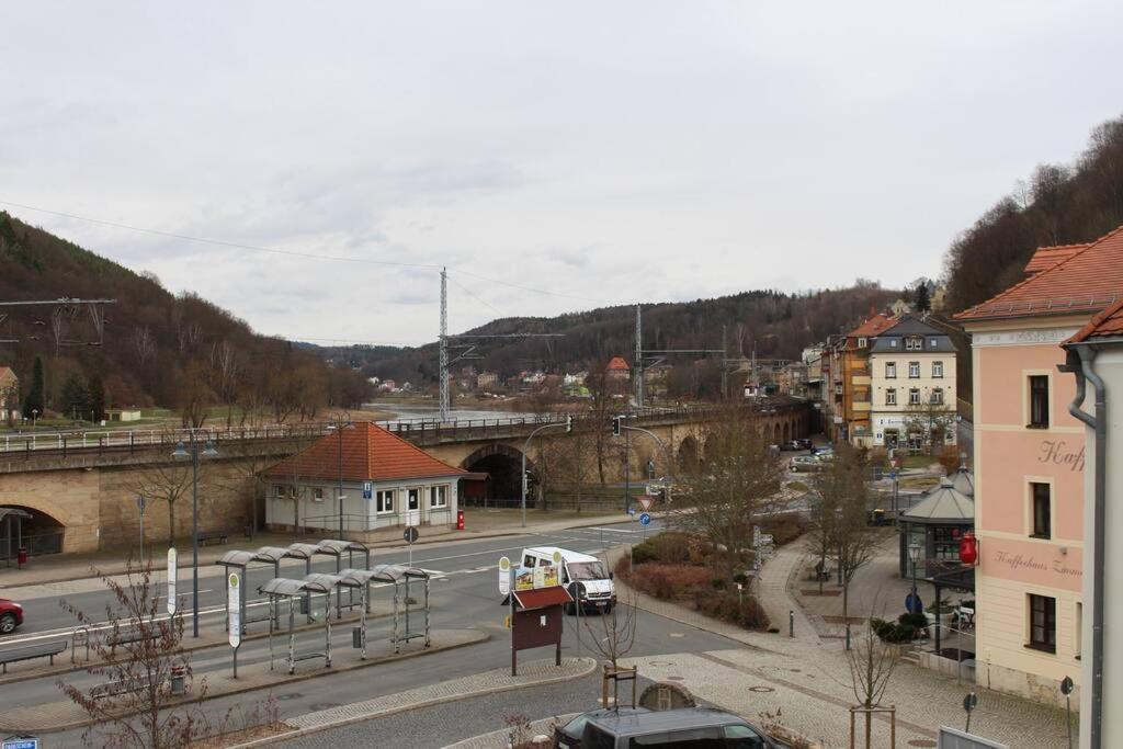 Elbtalblick Koenigstein Im Deutschen Haus Appartement Buitenkant foto