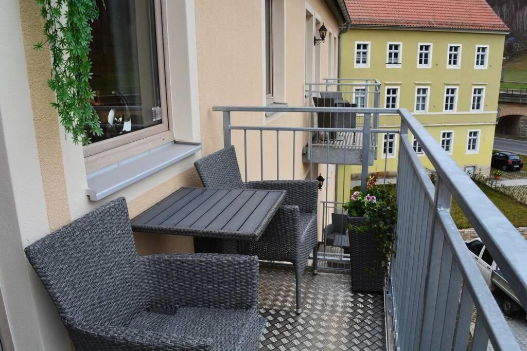 Elbtalblick Koenigstein Im Deutschen Haus Appartement Buitenkant foto